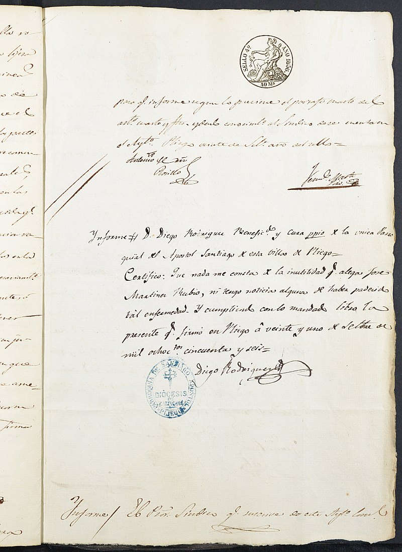 Expediente General de Reclutamiento y Reemplazo de Pliego. Año 1856.