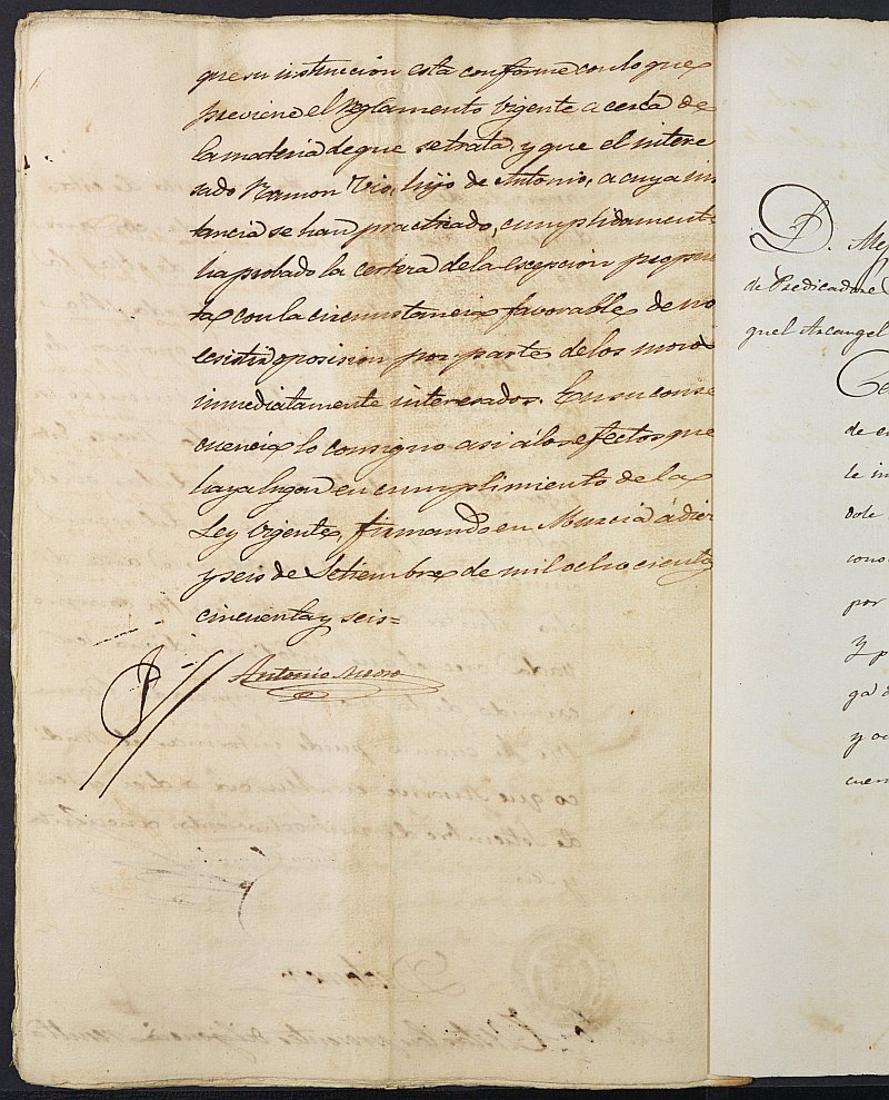 Expediente General de Reclutamiento y Reemplazo de Murcia. Año 1856.