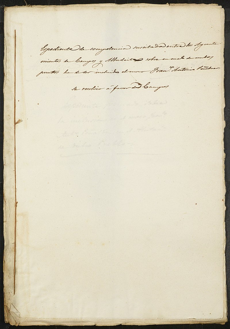 Expediente General de Reclutamiento y Reemplazo de Albudeite. Año 1860.