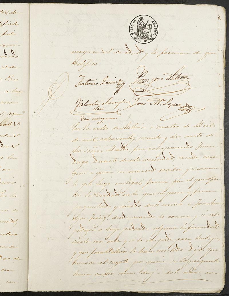 Expediente General de Reclutamiento y Reemplazo de Molina de Segura. Año 1862.
