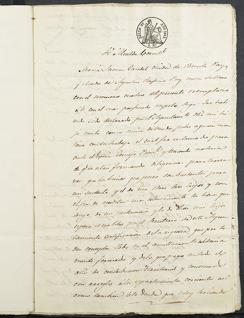 Expediente General de Reclutamiento y Reemplazo de Ricote. Año 1862.