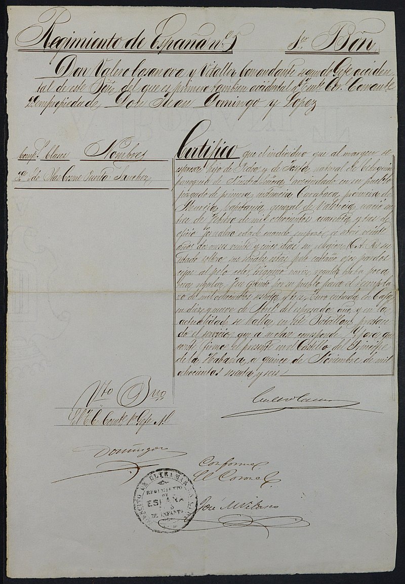 Expediente General de Reclutamiento y Reemplazo de Cehegín. Año 1866.