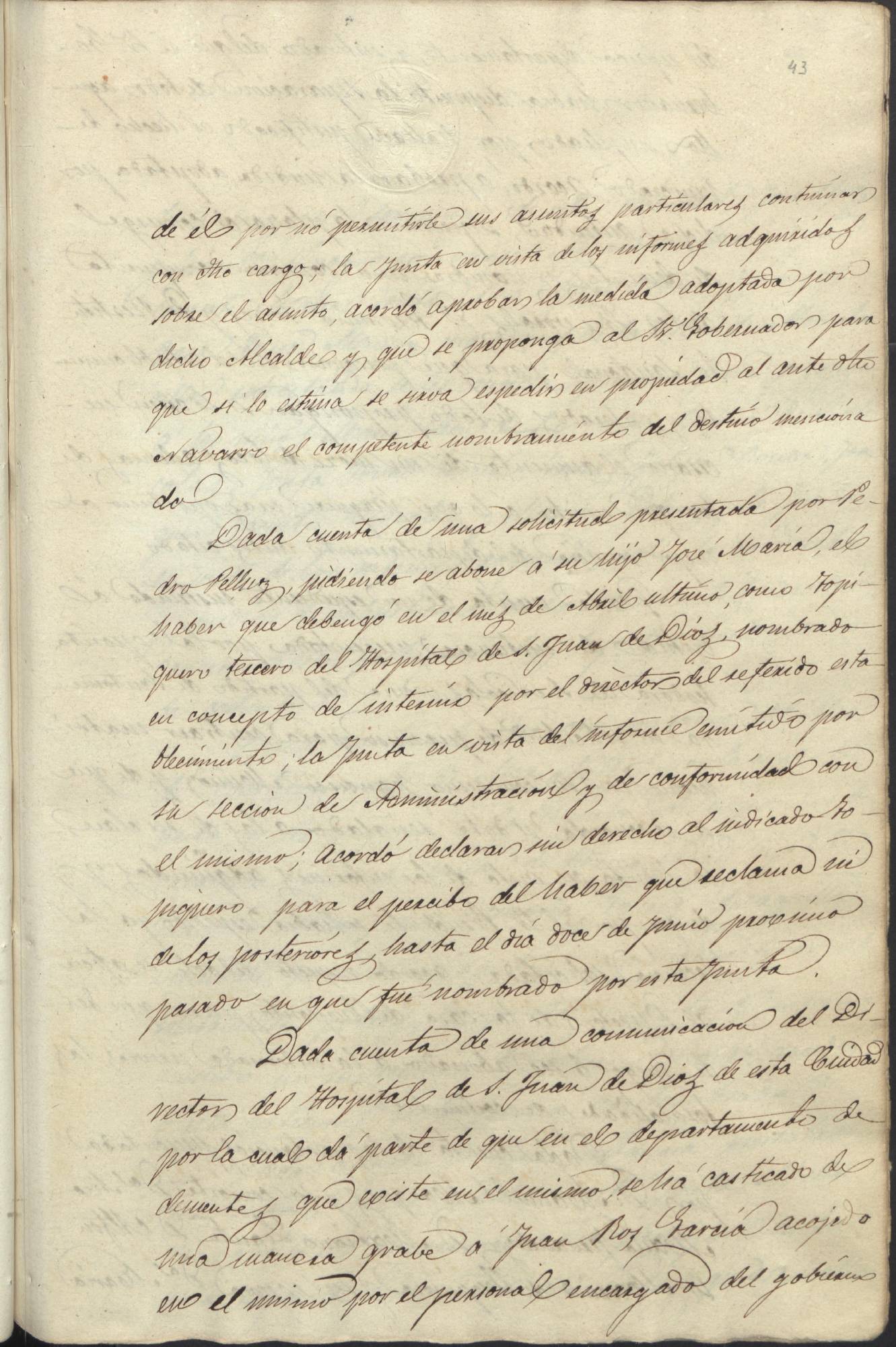 Registro de actas de sesiones de la Junta Provincial de Beneficencia de Murcia. Año 1862.