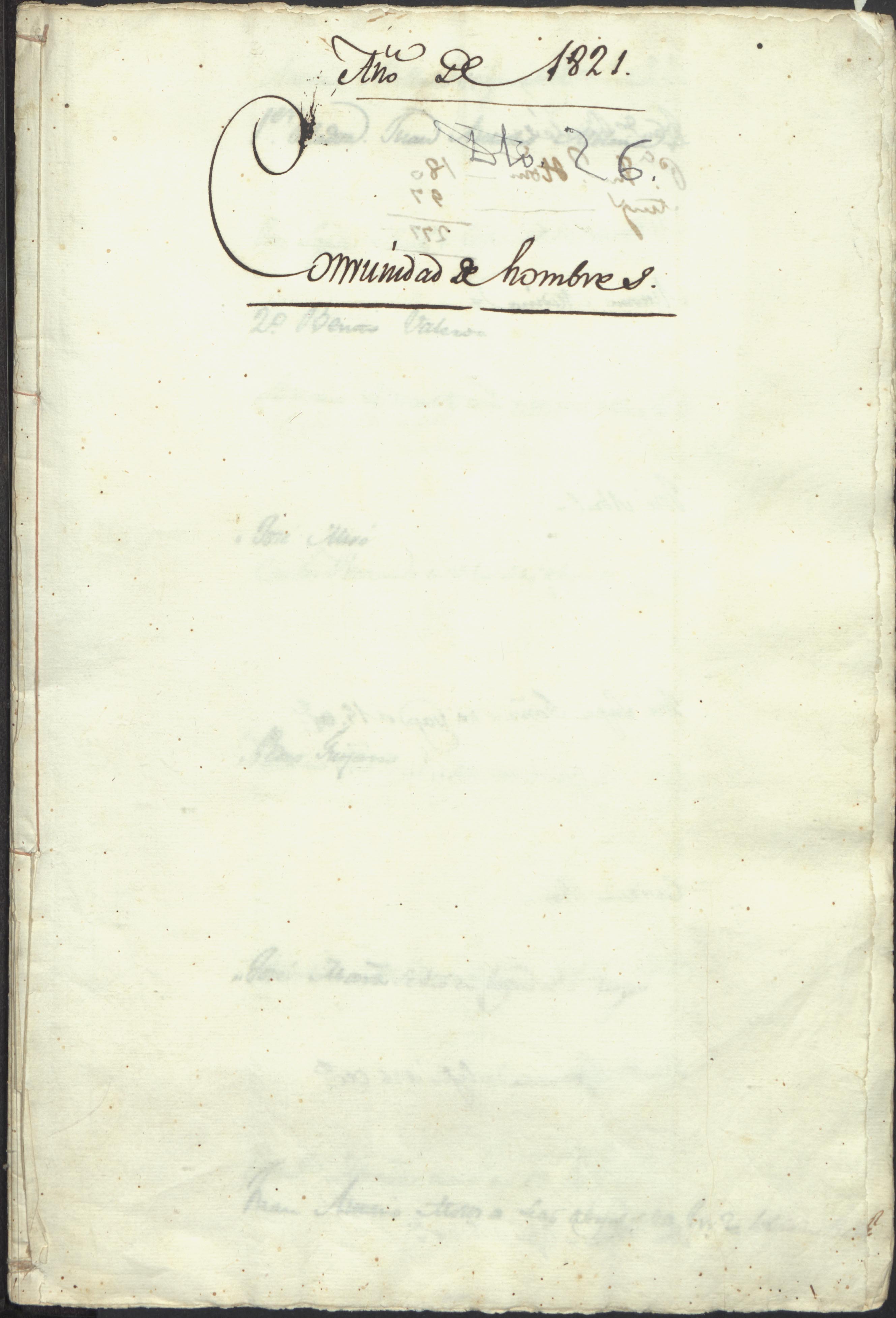 Cuaderno de filiaciones de hombres de la Casa de Misericordia.