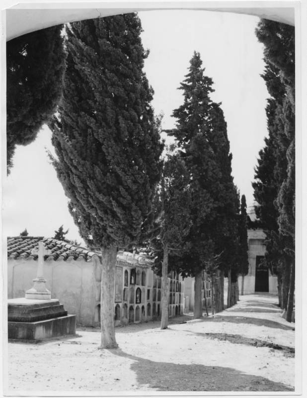 Fotografía del cementerio de Bullas para el libro 