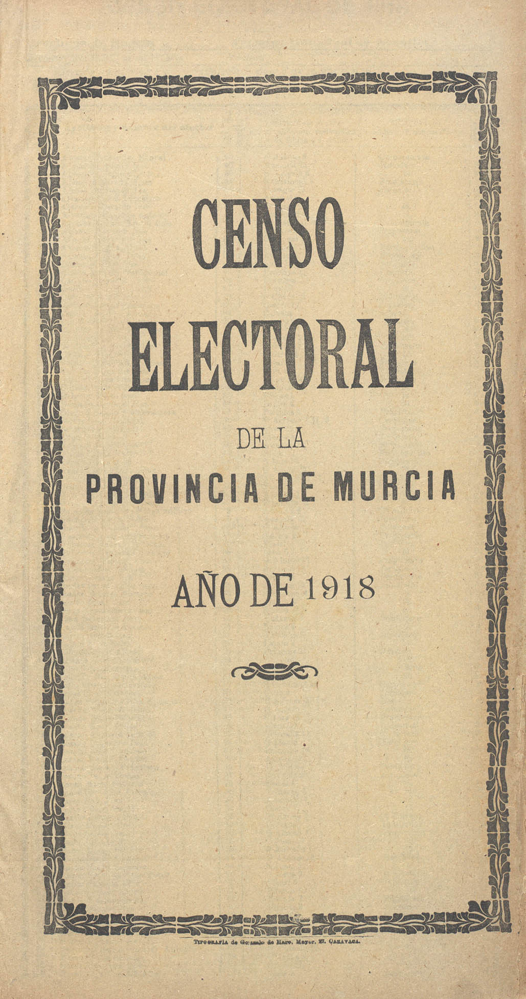 Censo electoral provincial de 1918