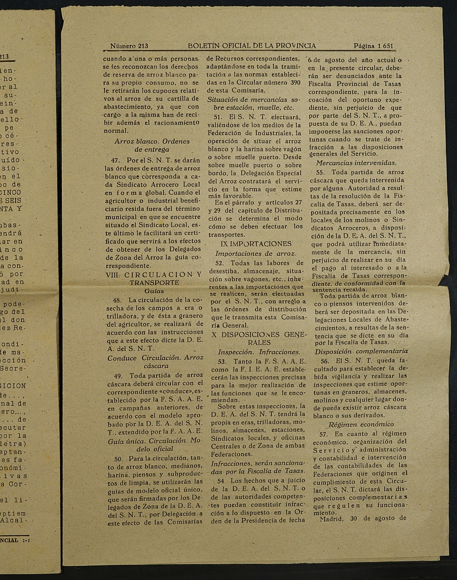 Expediente de concesión de pensiones y becas de estudio correspondientes al año 1943.