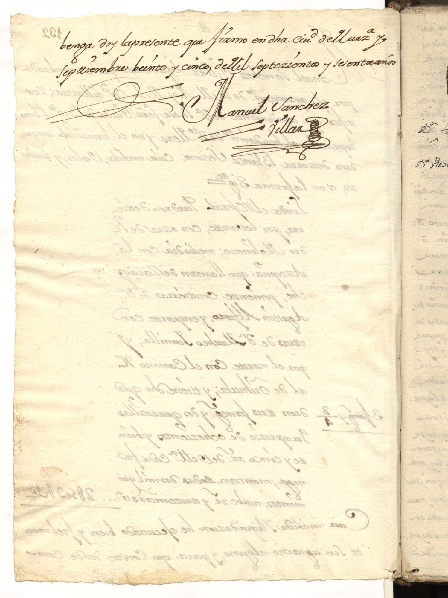 Registro de José Leandro Castilblanque, Murcia de 1760.
