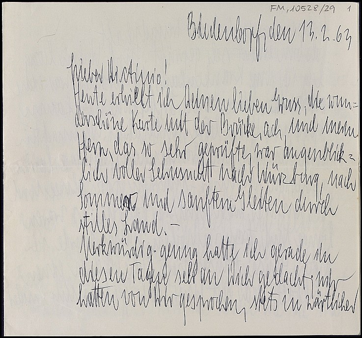 Carta de Charlotte Hochgründler. (Pendiente de traducción)