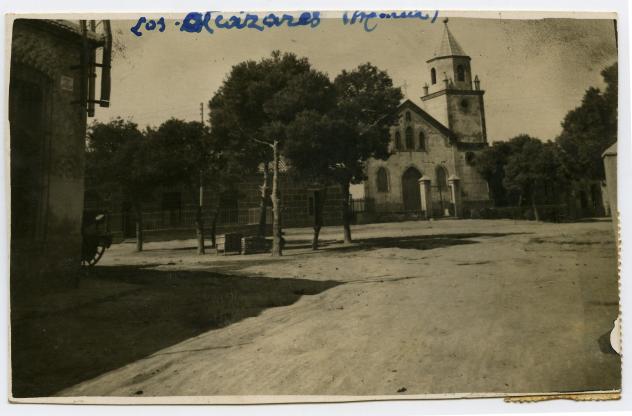 Tarjeta postal de Miguel Galindo Campillo dirigida a su hijo Miguel, en el Batallón Disciplinario de Trabajo de Algeciras (Cádiz).