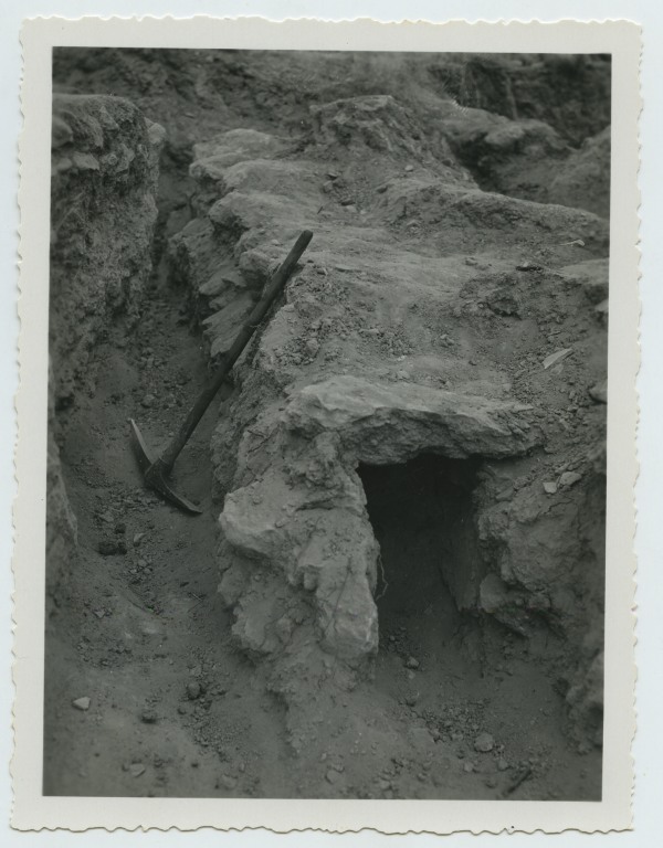 Atarjea hallada en los trabajos de excavación arqueológica llevados a cabo en el Monte de Santa Catalina de Murcia