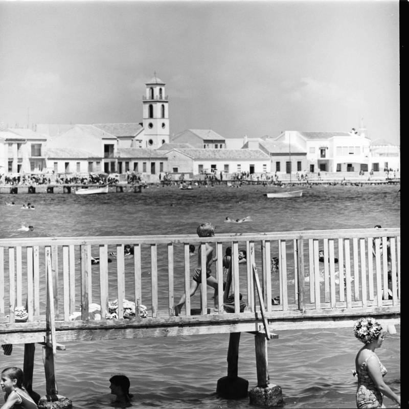 Playa de Los Alcázares. 1967