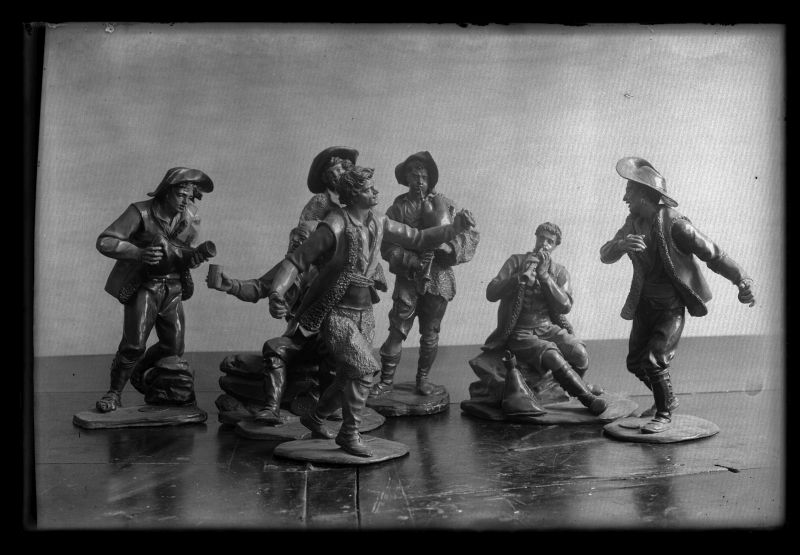 Grupo de pastores bailando, del belén del Museo Salzillo de Murcia