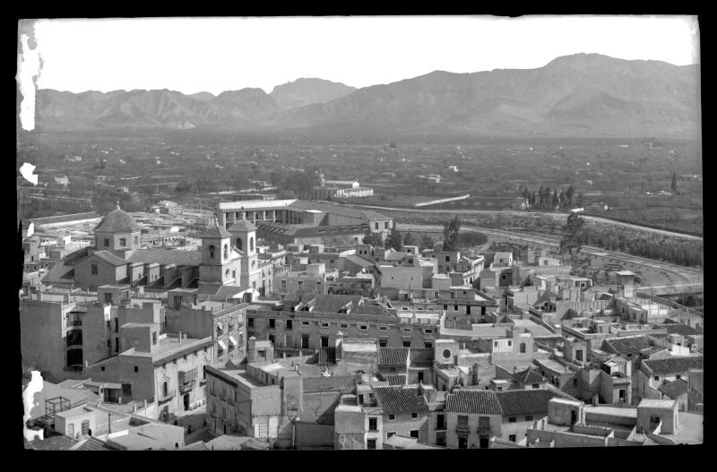 Vista panorámica de Murcia hacia la iglesia de San Juan de Dios