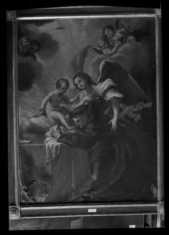 Cuadro de la Aparición del Niño Jesús a San Antonio de Padua, del convento de San Antonio de Murcia