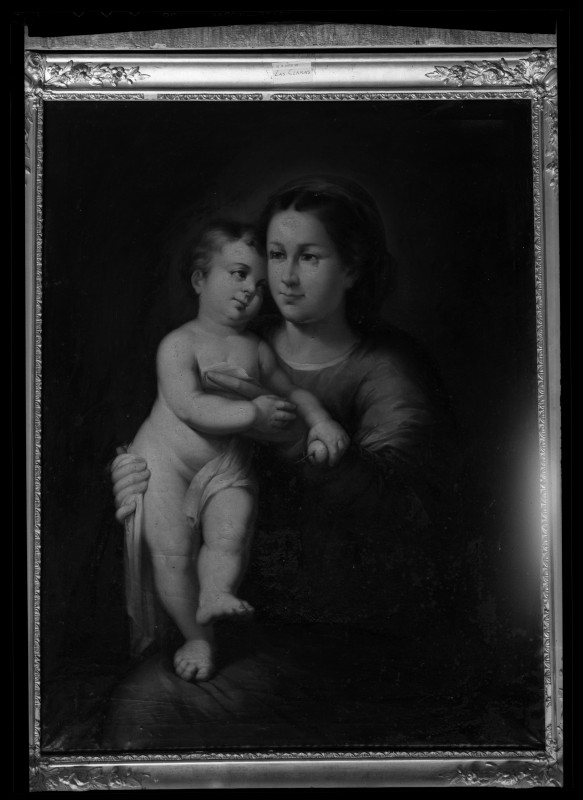 Cuadro de una Madonna con  Niño, del convento de Santa Clara de Murcia