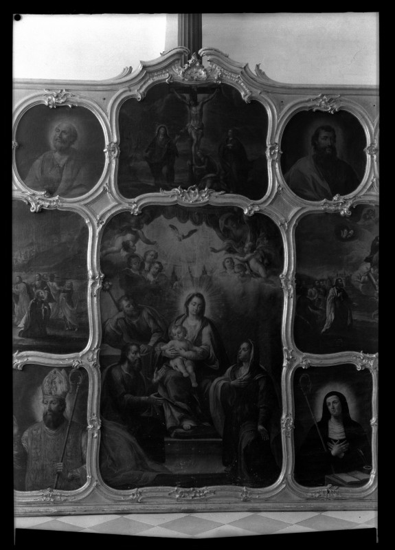 Vista del panel central del retablo del Oratorio del Palacio Episcopal de Murcia, obra de Juan Navarro Muñoz