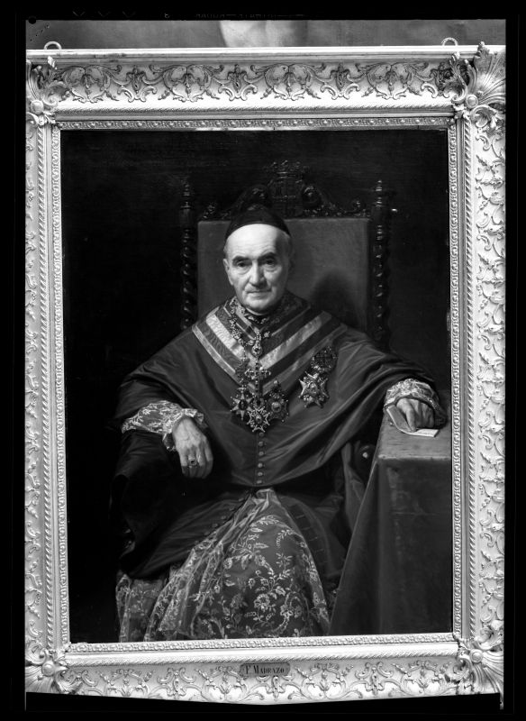 Retrato del obispo Antonio Posada propiedad de Diego González-Conde, obra de Federico Madrazo