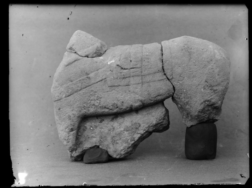 Fragmento de escultura de caballo enjaezado (exvoto nº 83, sección C, grupo 2º).