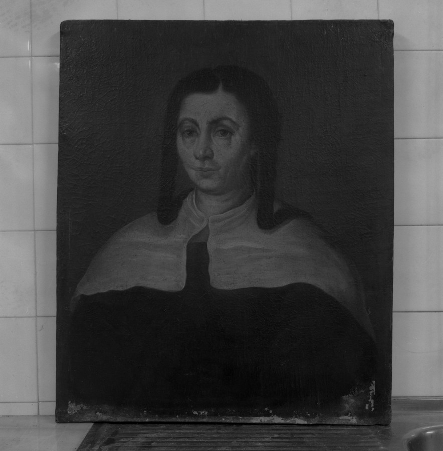 Retrato de mujer con trenza y capellina blanca (pintura)