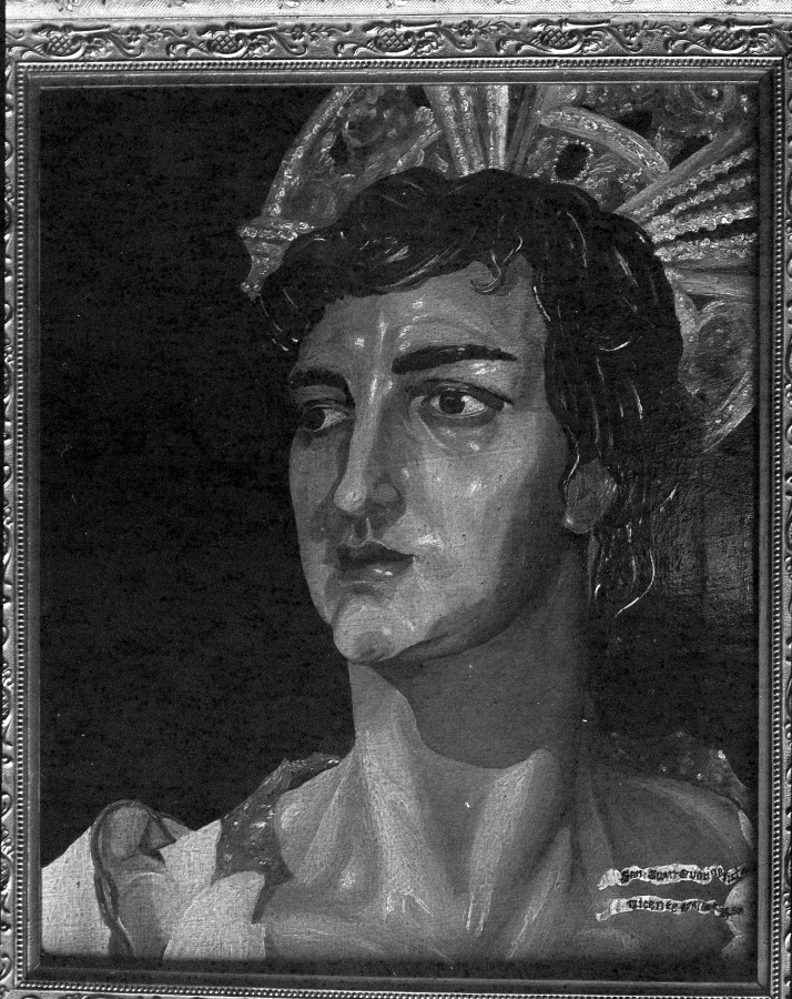 Retrato de San Juan Evangelista (pintura), obra de V. Gallart