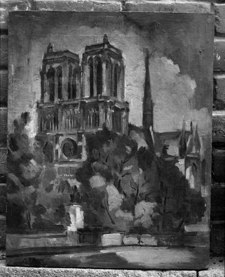 Catedral de Notre Dame de Paris (pintura), obra de Pedro Flores
