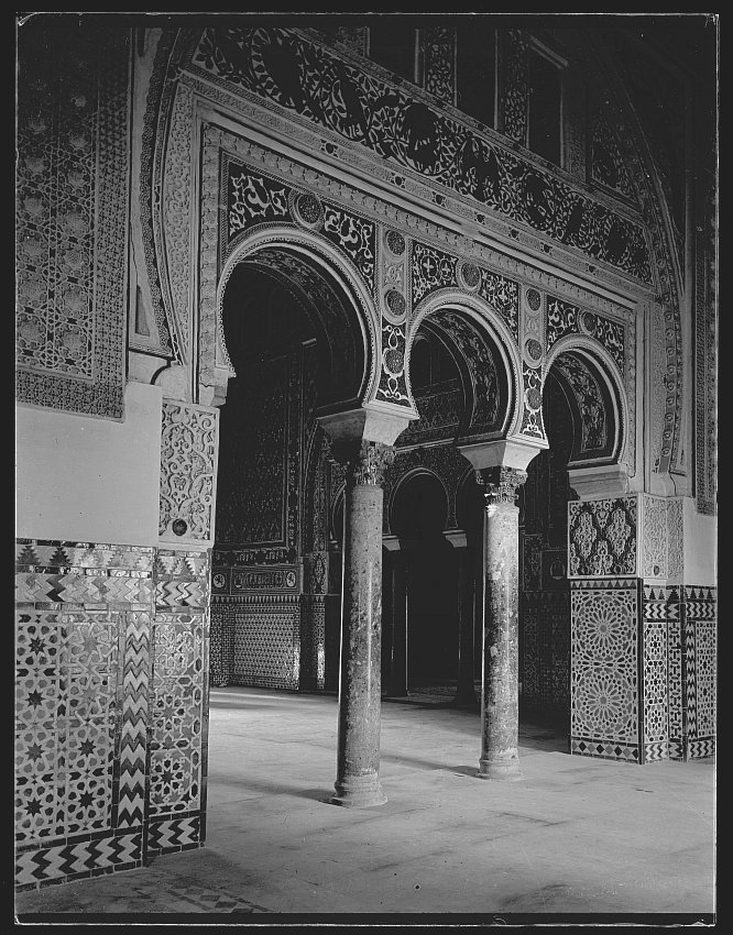 Arcos de los Pavones Salón de Embajadores del Real Alcázar de Sevilla.