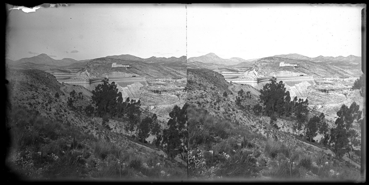 Pantano desde el cerro, Lorca