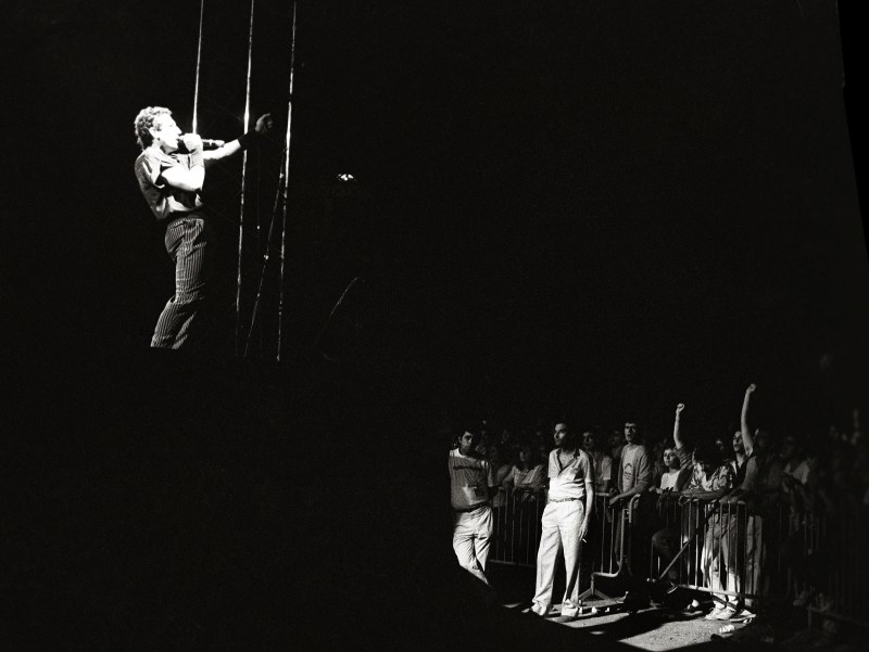 El cantante Miguel Ríos durante su actuación en la plaza de toros de Murcia dentro de la gira “Rock en el ruedo”.