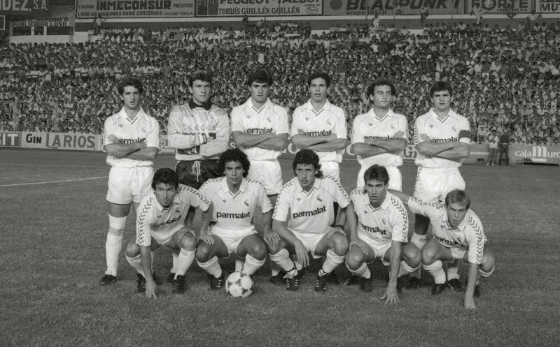 Equipo del Real Madrid que visitó Murcia en la primera jornada de la temporada 1986-1987 de Primera División.