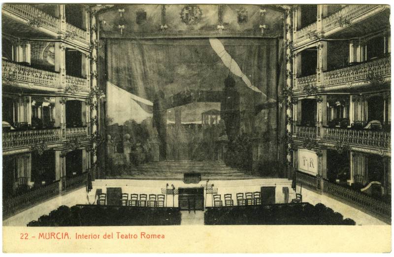 Murcia. Interior del Teatro Romea.