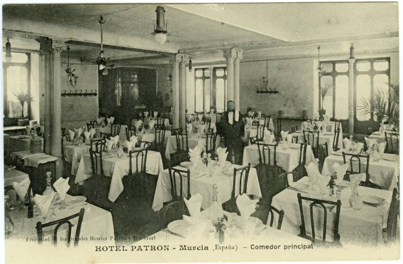 Hotel Patrón. Murcia. Comedor principal.