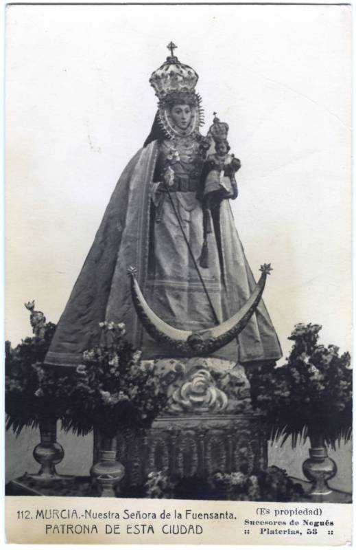 Imagen de la Virgen de la Fuensanta.