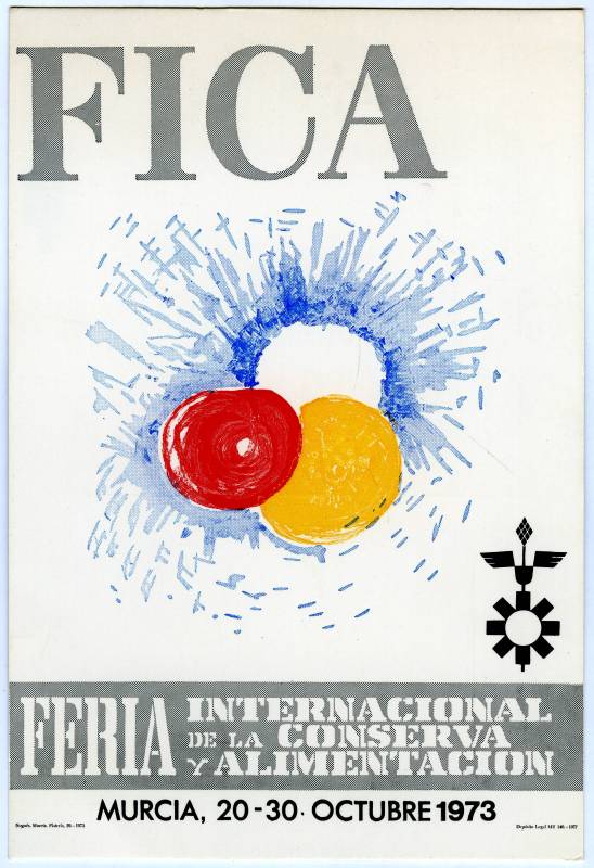 Postal del cartel de la Feria Internacional de la Conserva y Alimentación. 1973