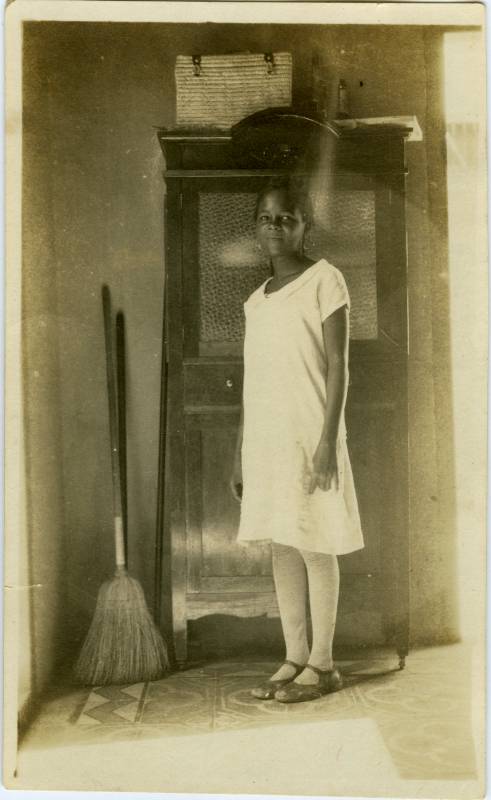 Retrato de Micaela, criada negra cubana.