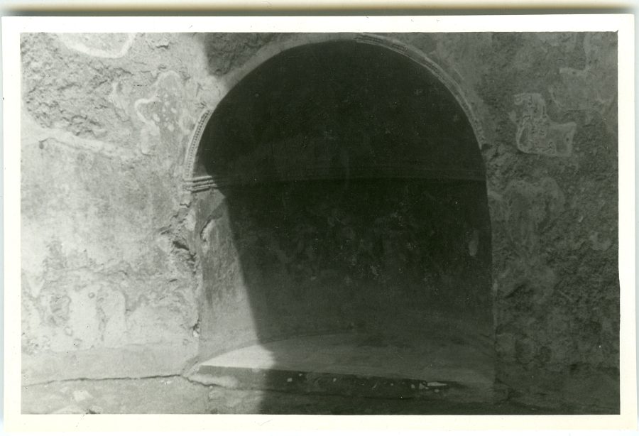 Vista de una hornacina en un edificio de Pompeya