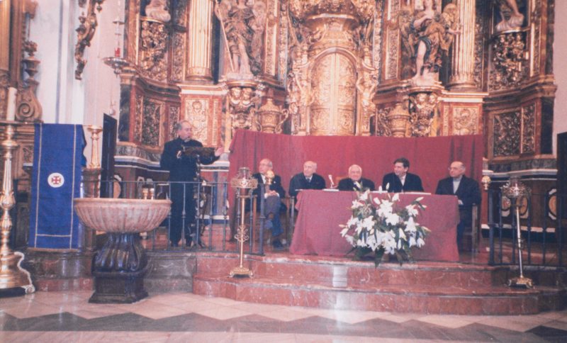 Acto de presentación del libro “Deanes de la Catedral de Murcia”, de Francisco Candel Crespo, en la Iglesia de San Miguel de Murcia.