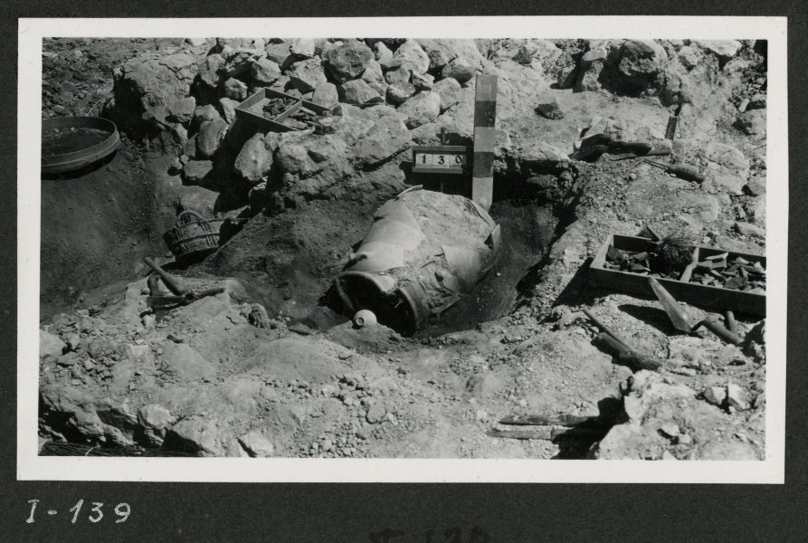 Una funeraria hallada en la tumba número 130 de la necrópolis del yacimiento de El Cigarralejo.