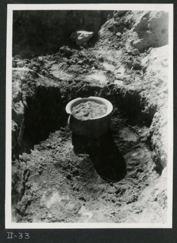 Urna cineraria de la tumba número 141 de la necrópolis del yacimiento de El Cigarralejo.