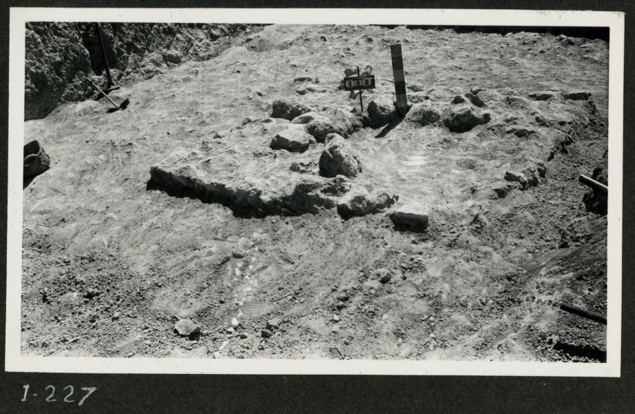 Tumba número 200 de la necrópolis del yacimiento de El Cigarralejo durante la primera fase de excavación.