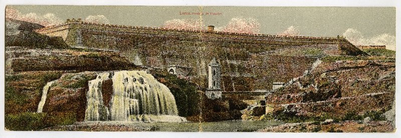 Tarjeta postal del Pantano de Puentes, Lorca.