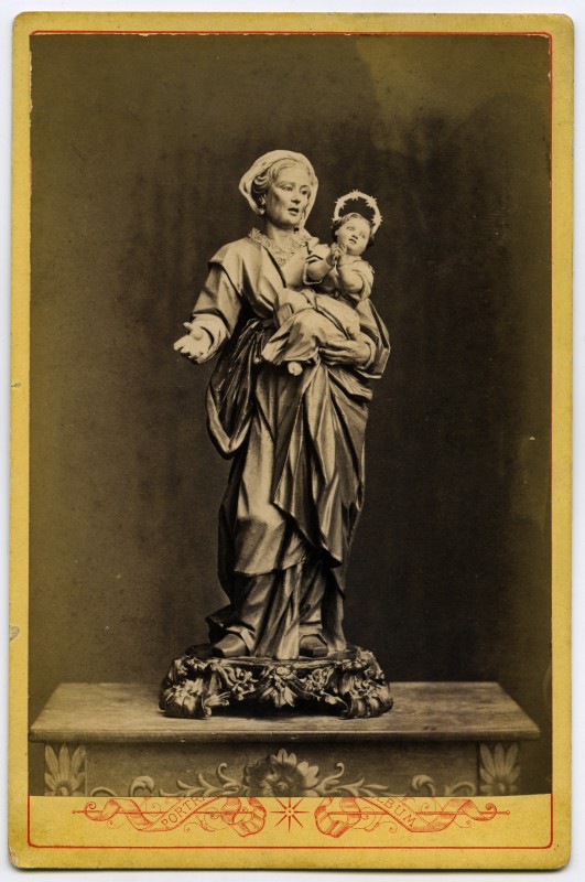 Escultura de Santa Ana con la Virgen de la iglesia del Carmen de Beniaján
