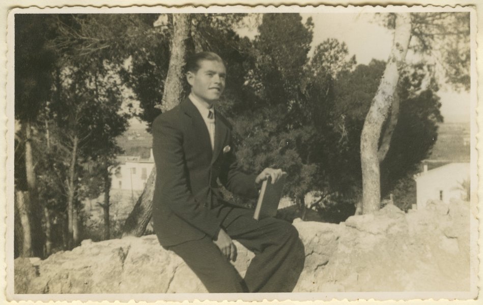José García Espinosa fotografiado en el monte en los alrededores de Algezares.