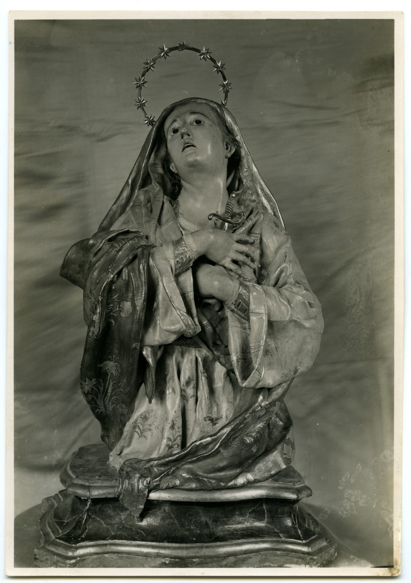 Busto de la Virgen Dolorosa de la capilla de la Comunión de la Catedral de Orihuela