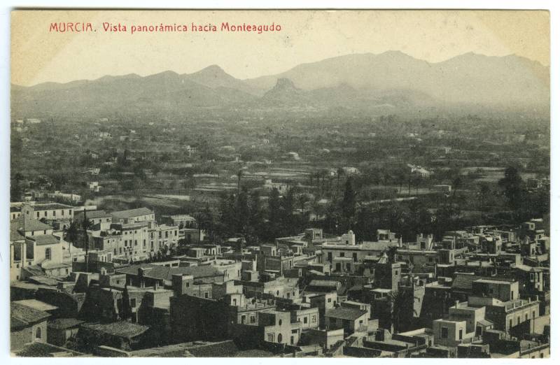 Murcia. Vista panorámica hacia Monteagudo.