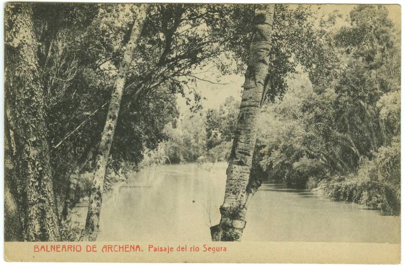 Baños de Archena. Paisaje del río Segura.