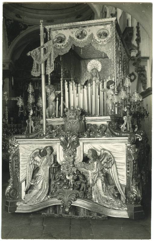Trono de Nuestra Señora de los Dolores, Paso Azul de la Semana Santa de Lorca.