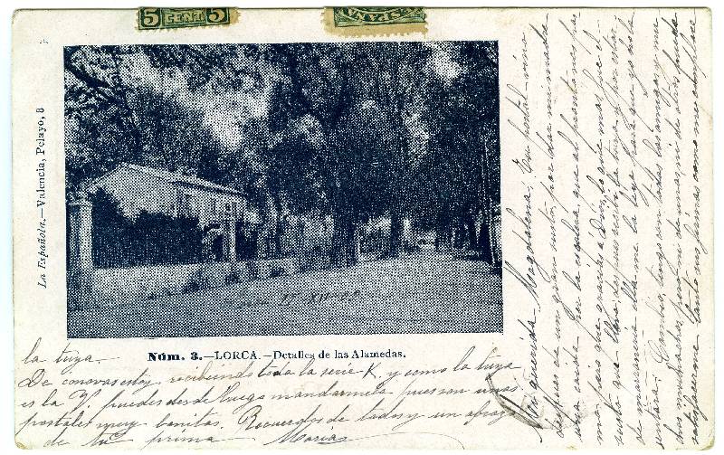 Detalle de las Alamedas de Lorca.
