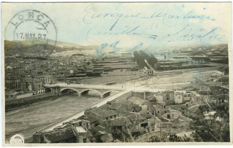 Panorámica de Lorca con el puente.
