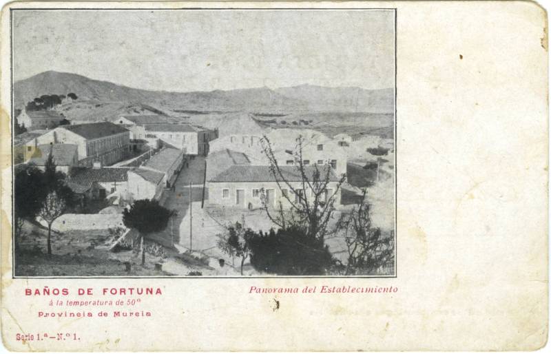 Baños de Fortuna. Panorama del Establecimiento. 
